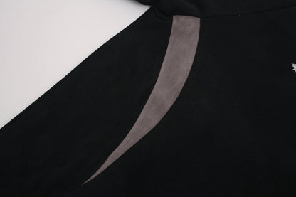Color Block Suede Logo Short Sleeve T-Shirt WN25977