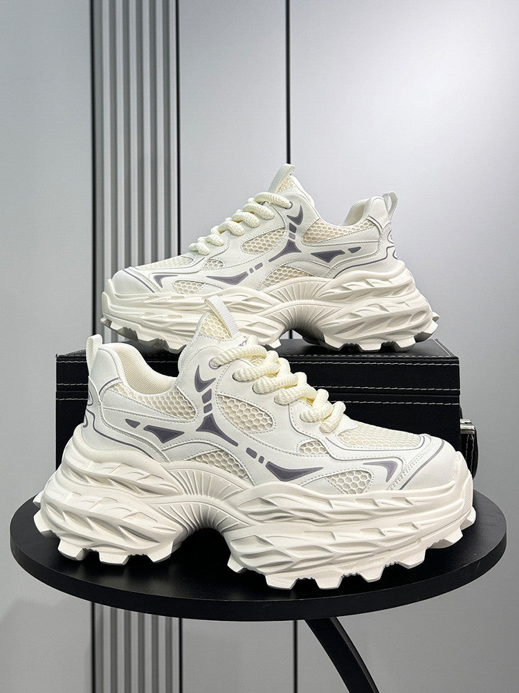 Mesh Panel Chunky Sole Sneakers WN24587