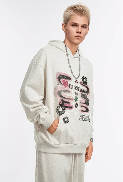 Print Oversize Hoodie WN9952