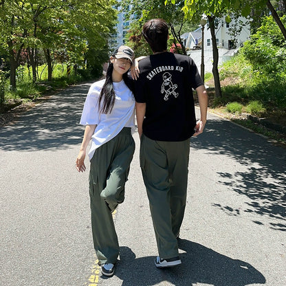 Cartoon Print Oversize Short Sleeve T-Shirt WN20255