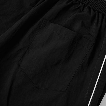 Drawstring Side Stripe Wide Leg Sporty Pants WN27792