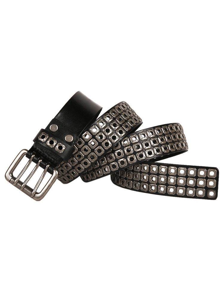 Stud Three-Pin Genuine Leather Belt WN23188 – WONDER NOAH