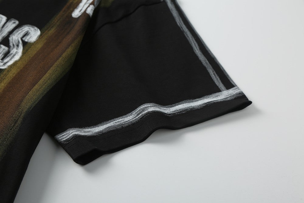 Graffiti Letter Graphic Short Sleeve T-Shirt WN28048