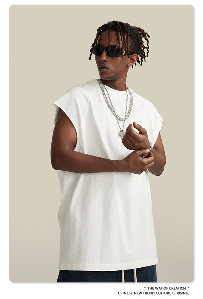 Washed Oversize Tank Top T-shirt WN6447