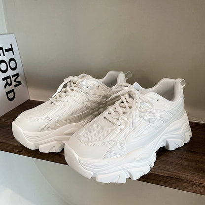 Thick Sole Lightweight Mesh Sporty Sneakers WN21248