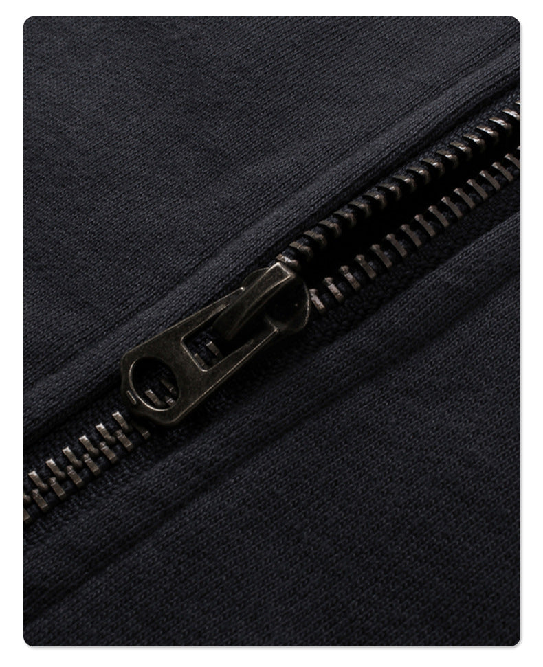 Oversize Damage Double Zipper Hoodie WN9975