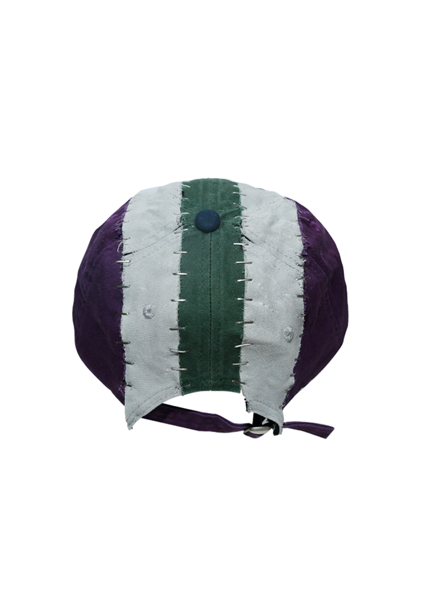 Patchwork Contrast Design Cap WN21094