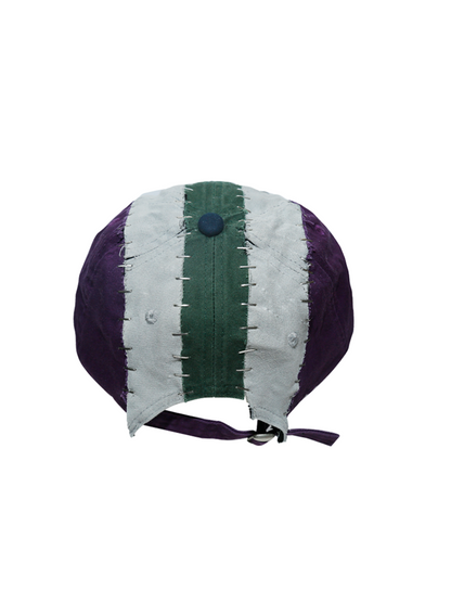 Patchwork Contrast Design Cap WN21094