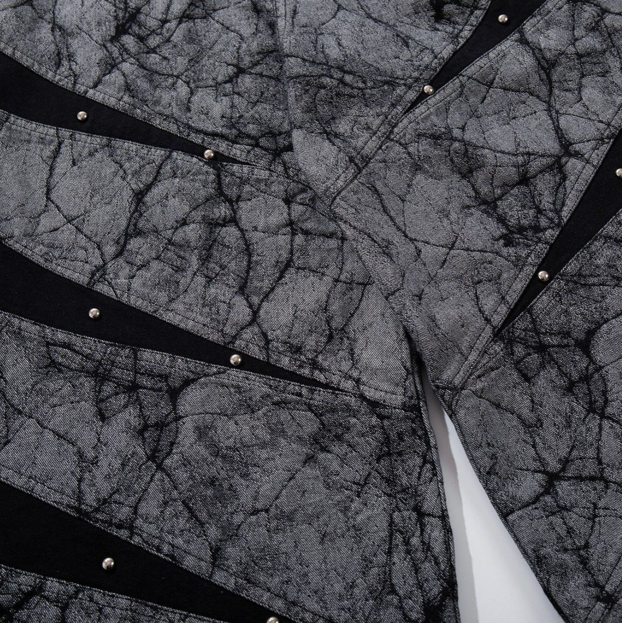 Deconstructed Irregular Wide Leg Denim Jeans WN23051