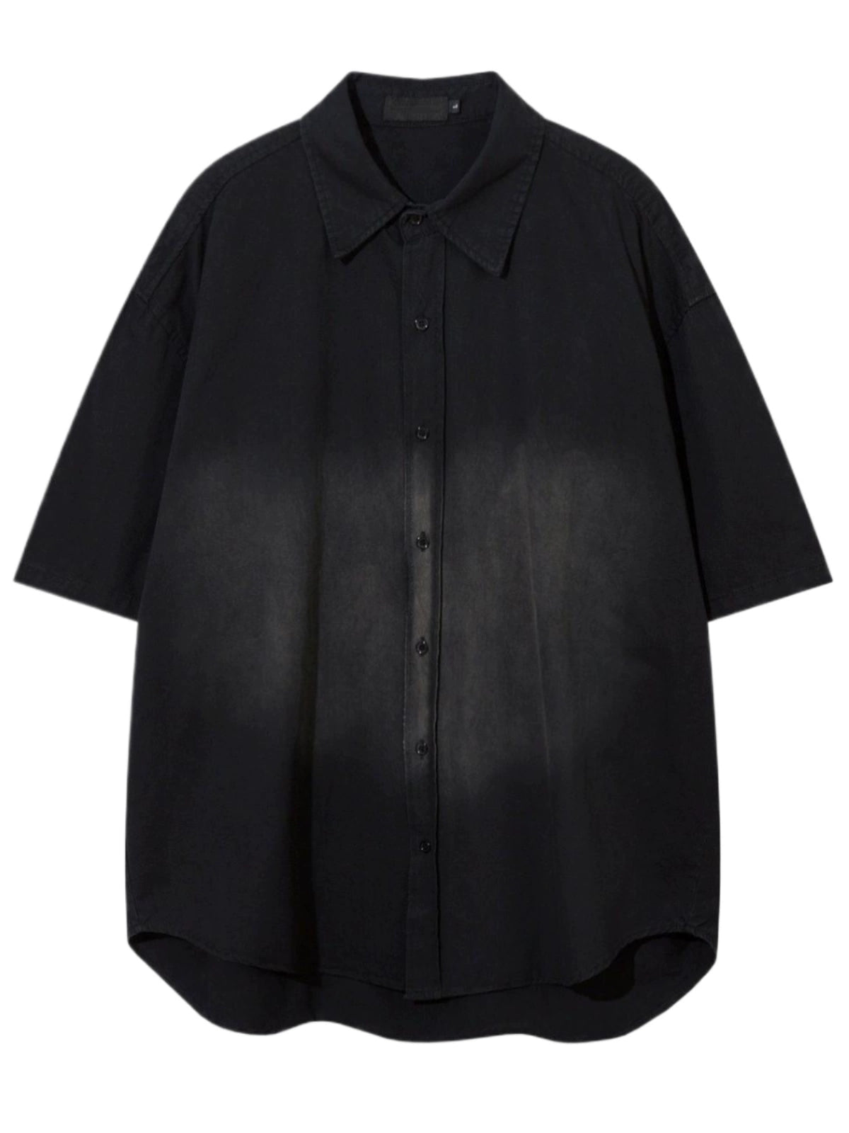 Wash Gradient Medium Length Short Sleeve Shirt WN5236