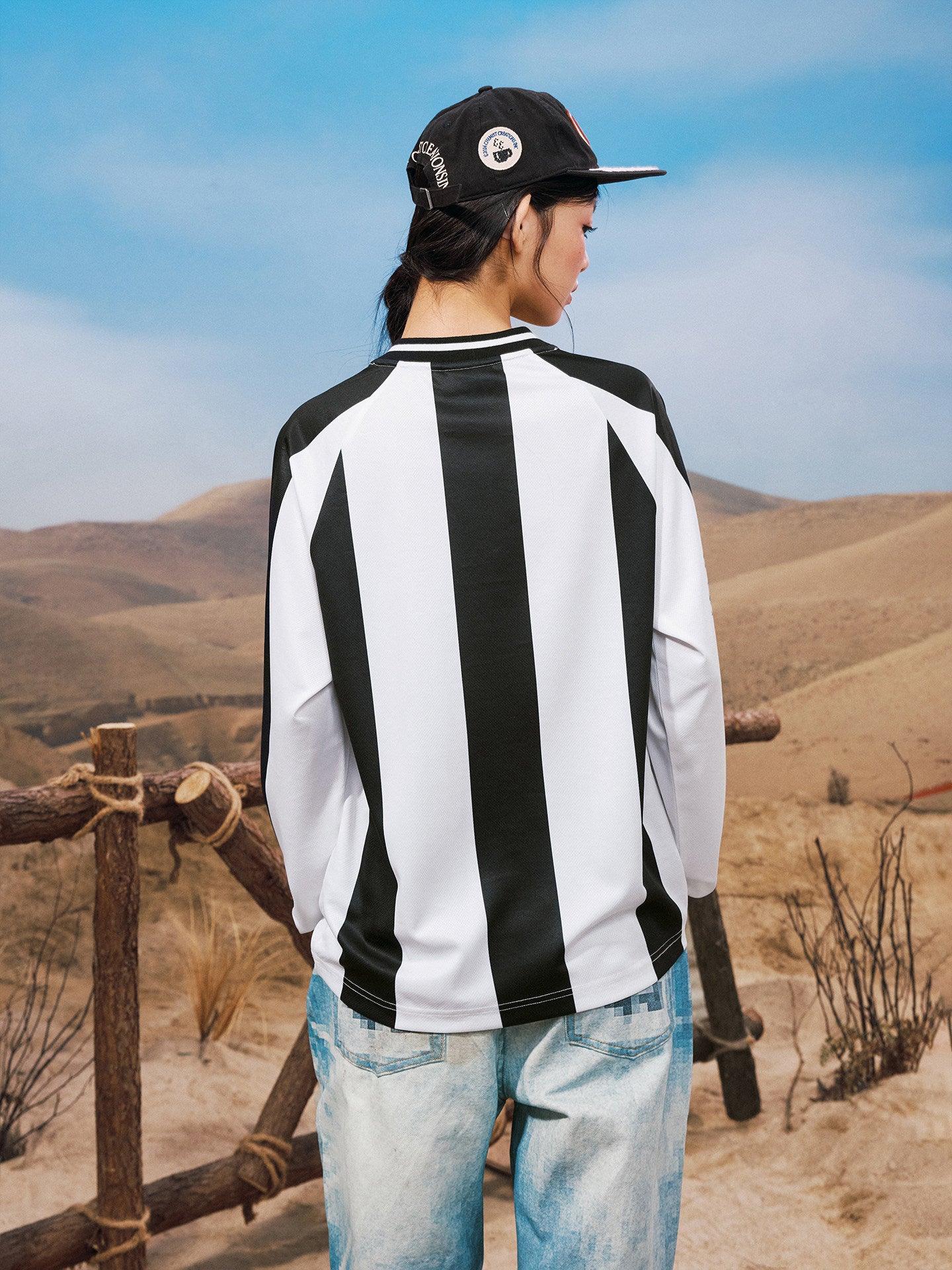 Lace Dove Print Sporty Oversize Long Sleeve T-Shirt WN23250