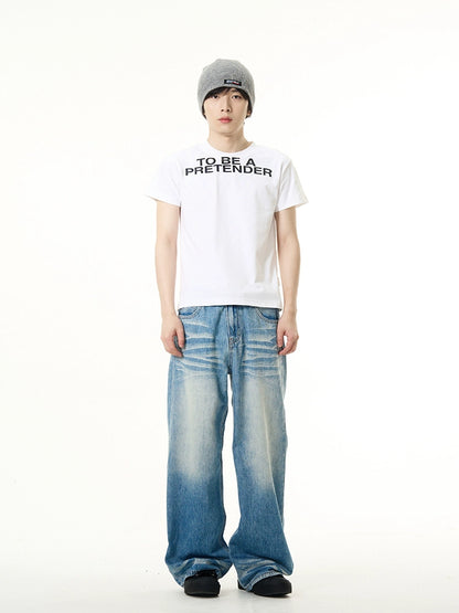 Wash Straight Leg Denim Jeans WN7601