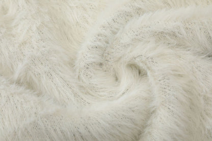 Butterfly Jacquard Fake Mink Knit Cardigan WN11180