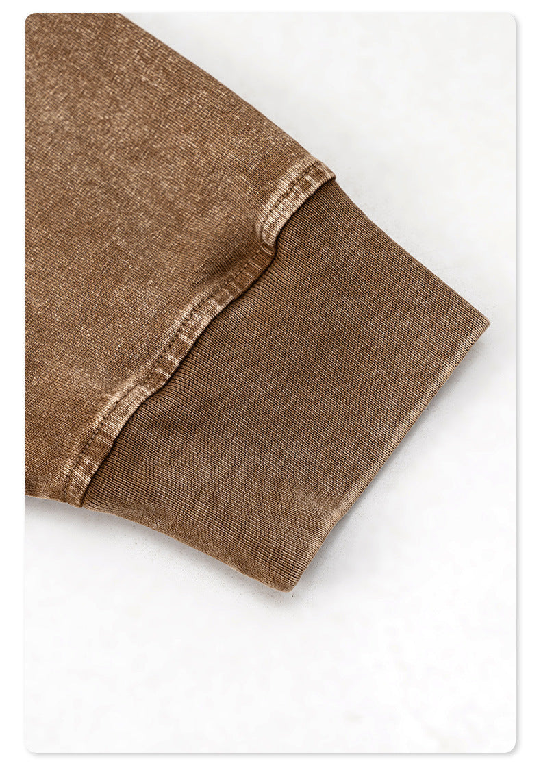 Washed Pure Cotton Print Long Sleeve T-Shirt WN7895