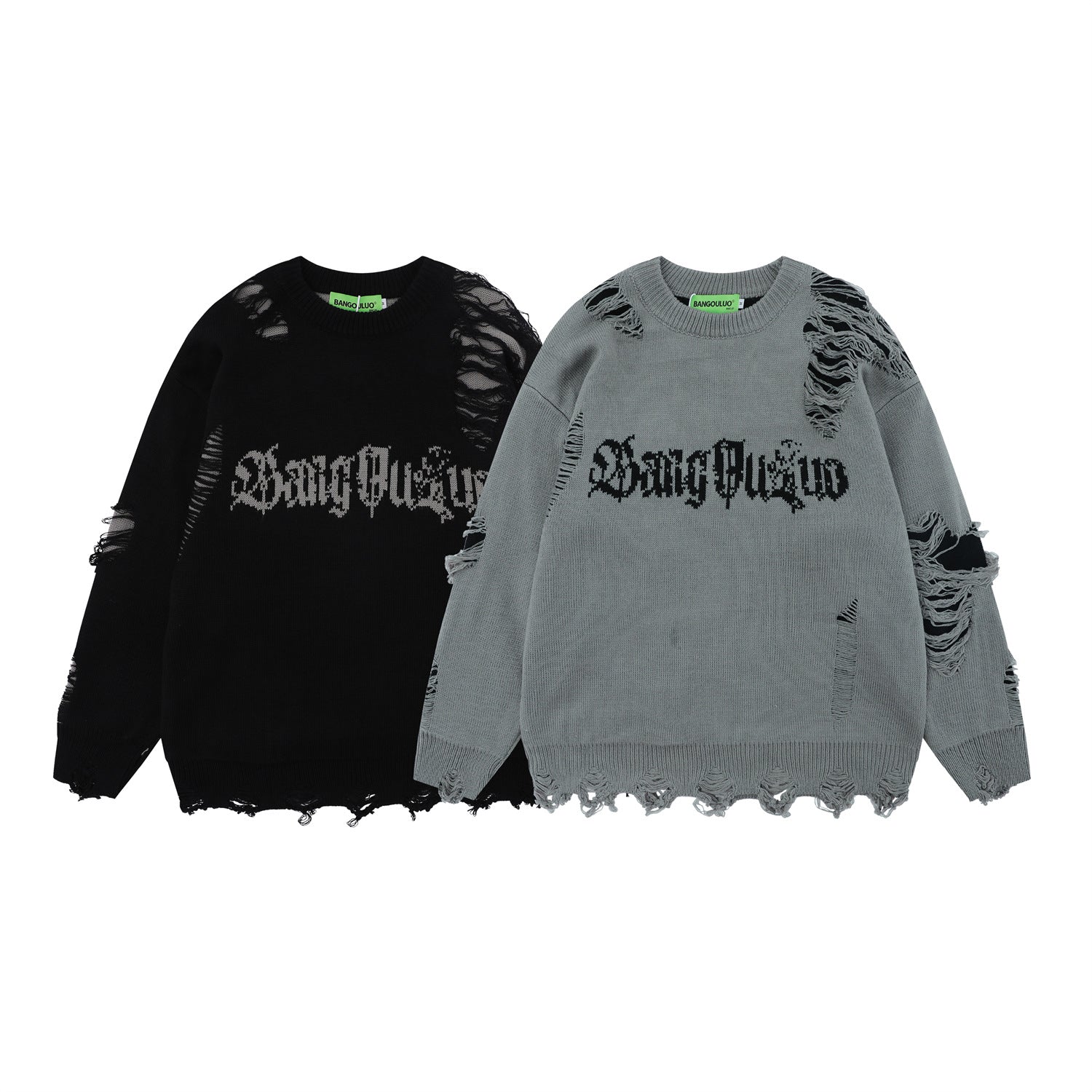 Damage Knit Sweater WN11186 – WONDER NOAH