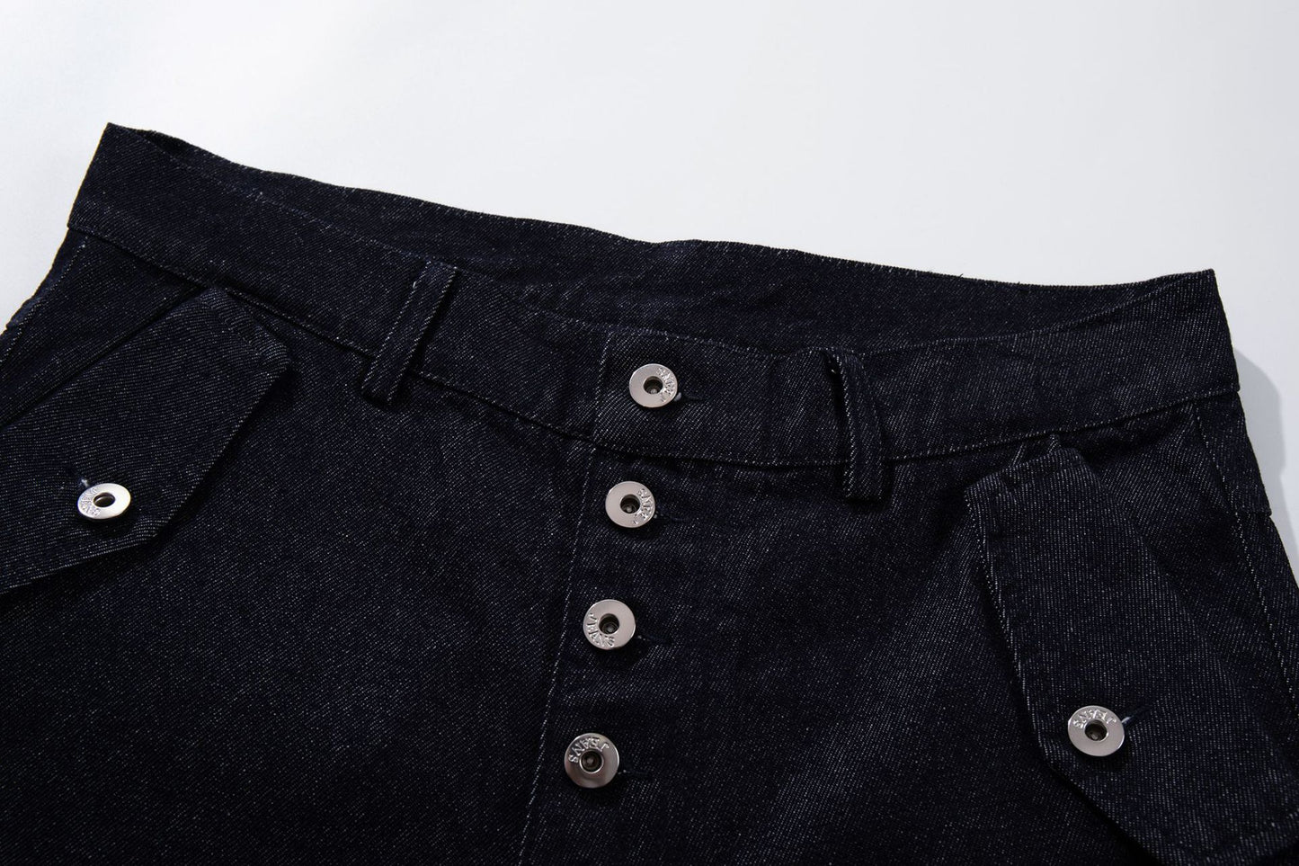Raw Denim Deconstruction Wide Leg Denim Jeans WN26105