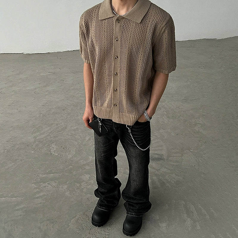 Summer Knit Short Sleeve Shirt WN19478