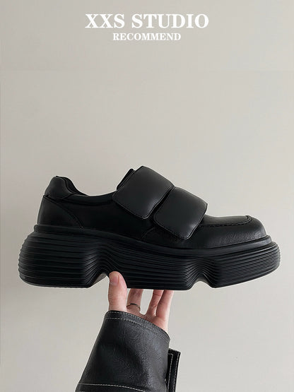 Square Toe Chunky Sole Velcro Dad Sneakers WN20774