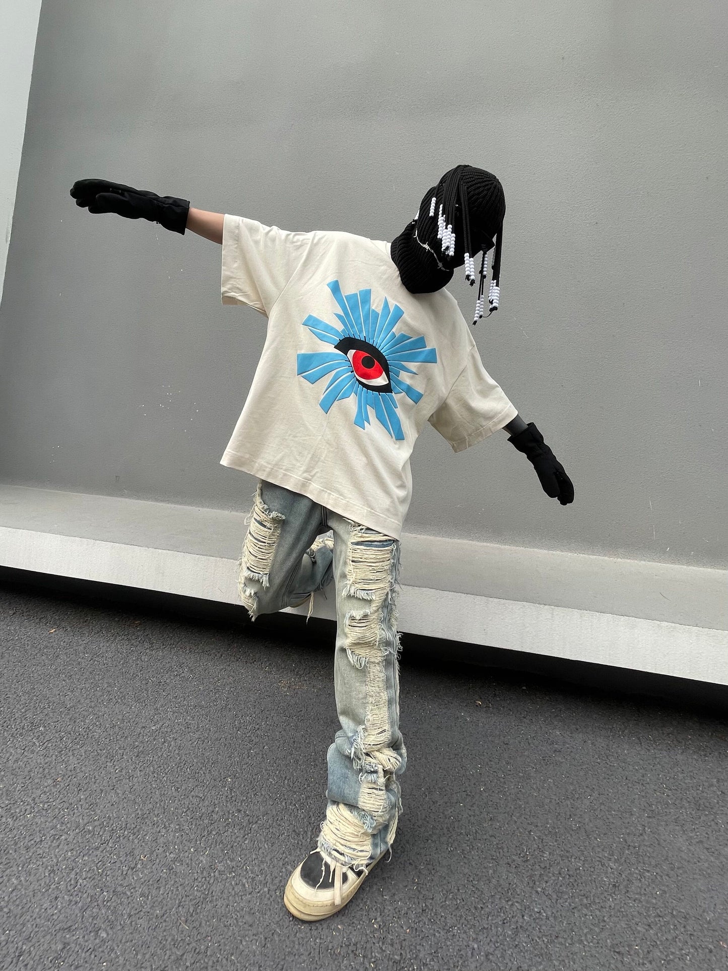 Graphic Print Oversize Short Sleeve T-Shirt WN24194