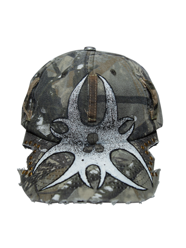 Irregular Leaf Camouflage Patchwork Cap WN21099