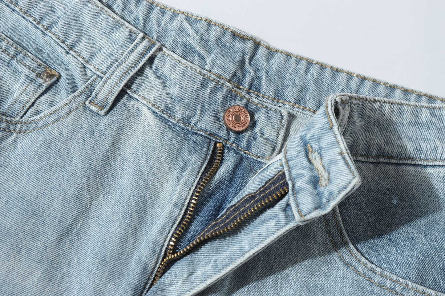 Washed Multi-Pocket Denim Half Pants WN26168