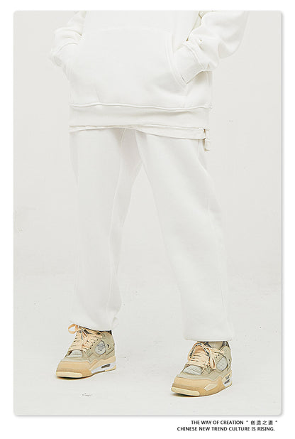 Fleece Lining Oversize Hoodie & Fleece Lining Sweatpants WN9960