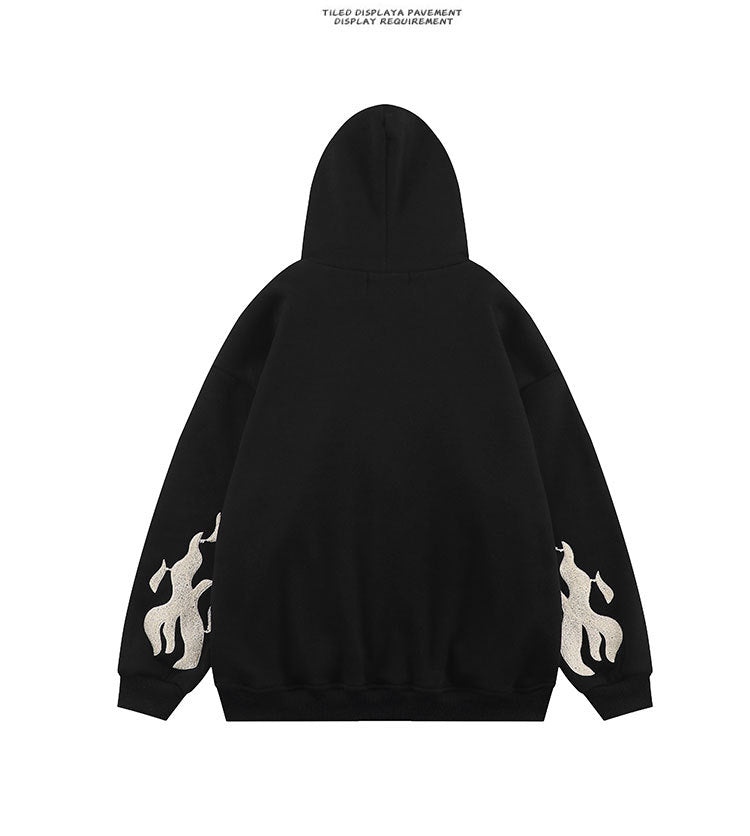 Cross Embroidery Zipper Hoodie WN11001