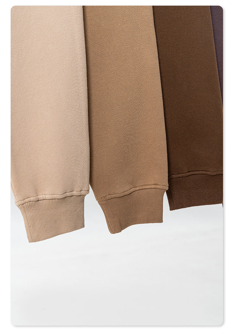 Fleece Lining Oversize Washed Zipper Hoodie WN9943