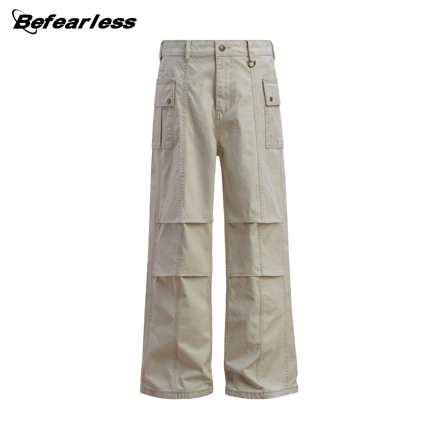 Washed Multi Pocket Panel Wide Leg Pants WN26213