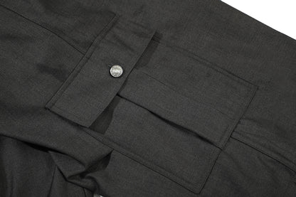 Side Pocket Wide Leg Half Pants WN15553