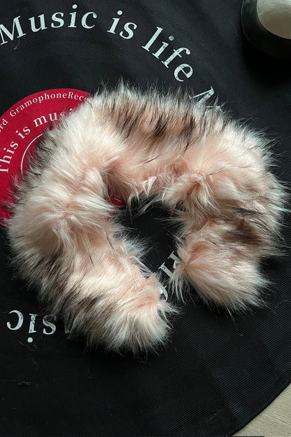 Snap Button Detachable Fake Fur Collar WN26719