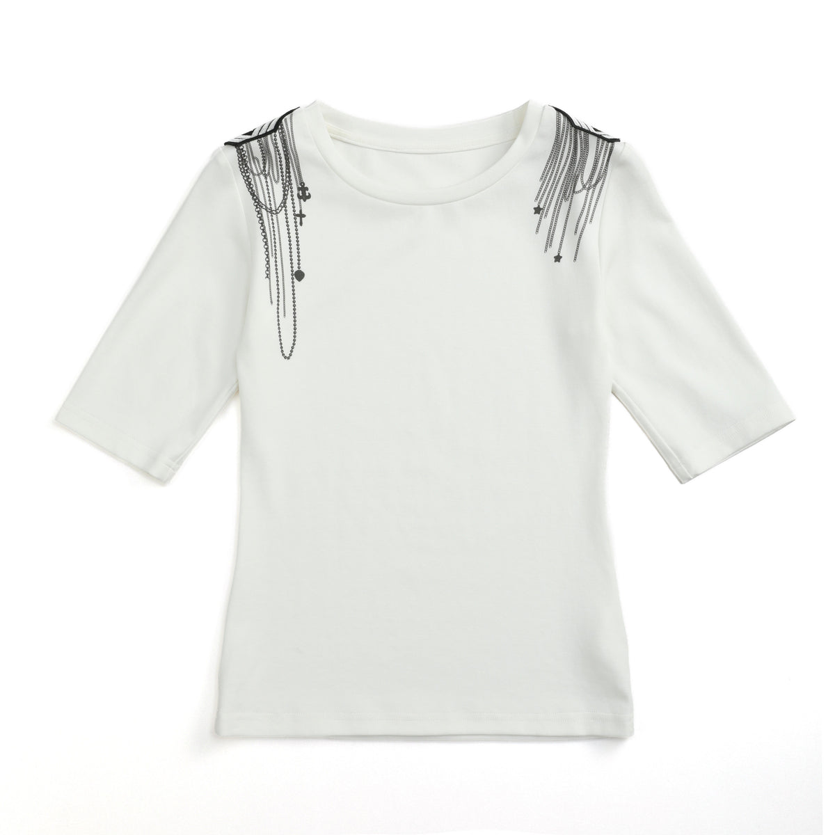 Wing Print Short Sleeve T-Shirt WN27190