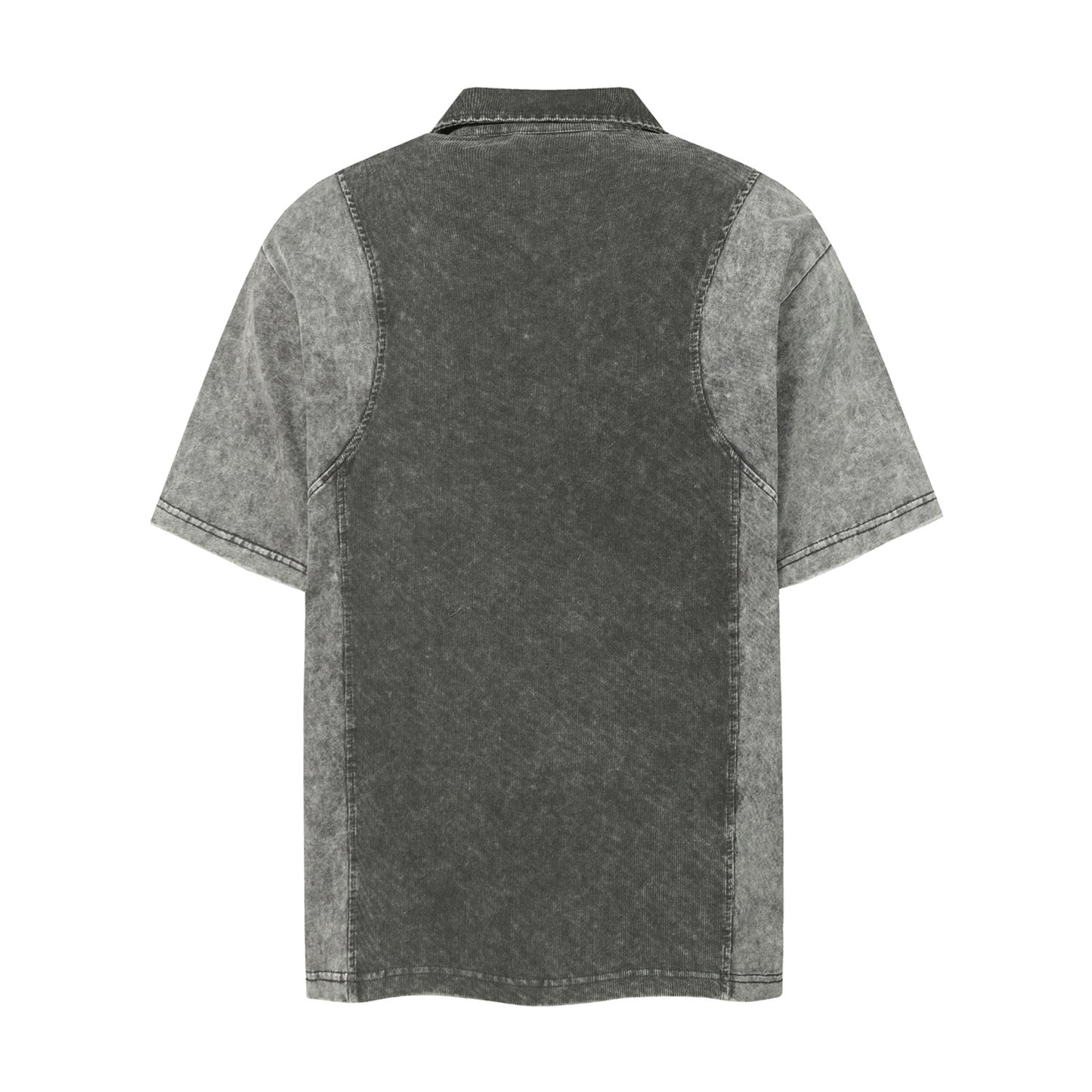 Washed Panel Short Sleeve Polo Shirt WN26783