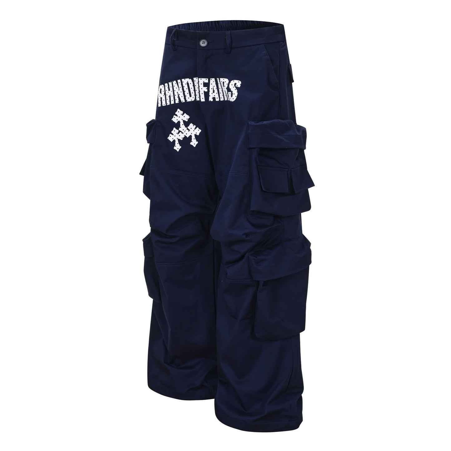 Multi-Pocket Wide Leg Cargo Pants WN25848