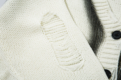 Zebra Print Oversize Knit Sweater WN11414