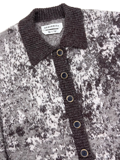 Wool Blend Jacquard Knit Cardigan WN18883