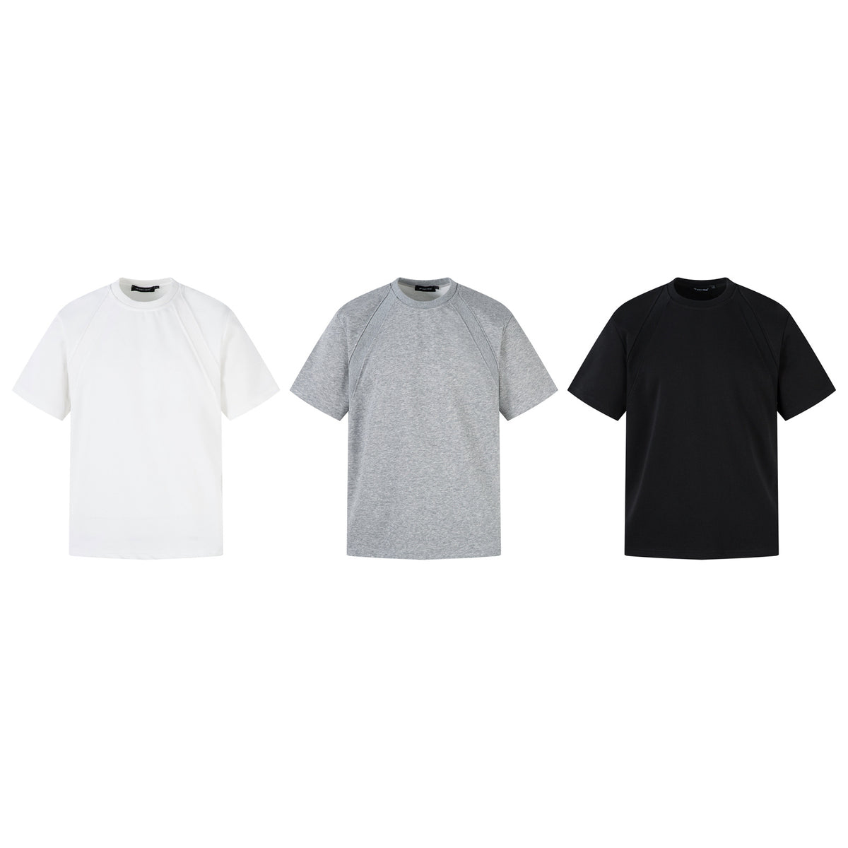 Heavyweight Air Layer Patchwork Oversize Short Sleeve T-Shirt WN26905