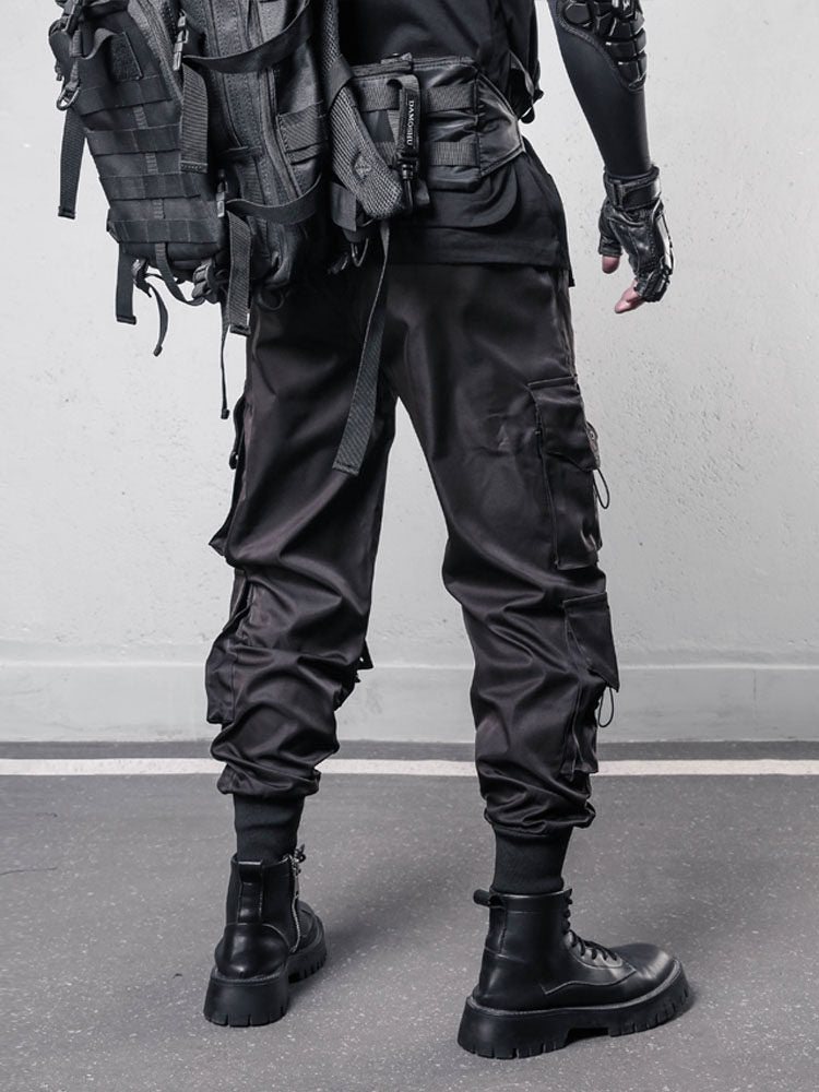 Functional Multi-Pocket Tactical Cuffed Cargo Pants WN22500