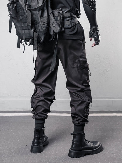 Functional Multi-Pocket Tactical Cuffed Cargo Pants WN22500