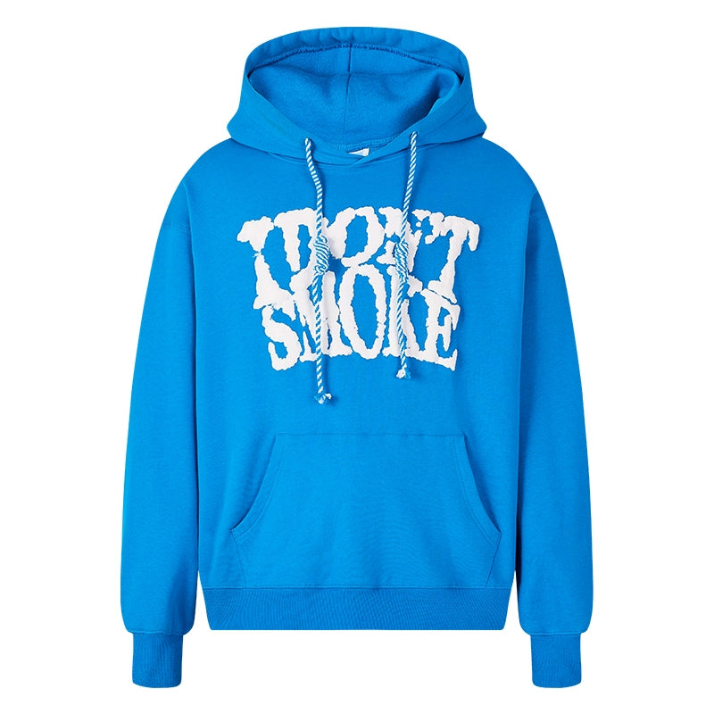 Puffy Cloud Print Fleece Pullover Hoodie WN10065