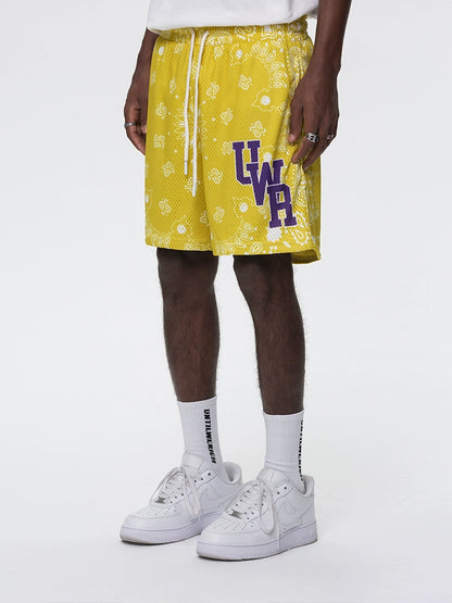 Drawstring Graphic Letter Design Sporty Short Pants WN17777