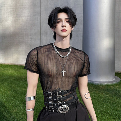 Sheer Slim Short Sleeve T-Shirt WN25138