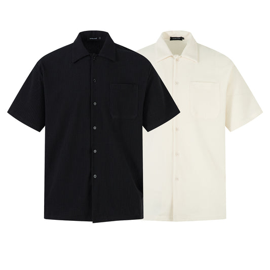 Textured Pocket Short Sleeve Shirt WN26823