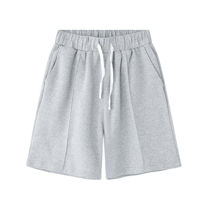 Half Zip Open Collar Short Sleeve T-Shirt & Half Pants Setup WN24906