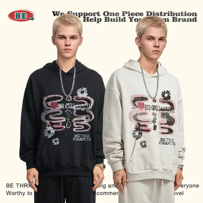 Print Oversize Hoodie WN9952