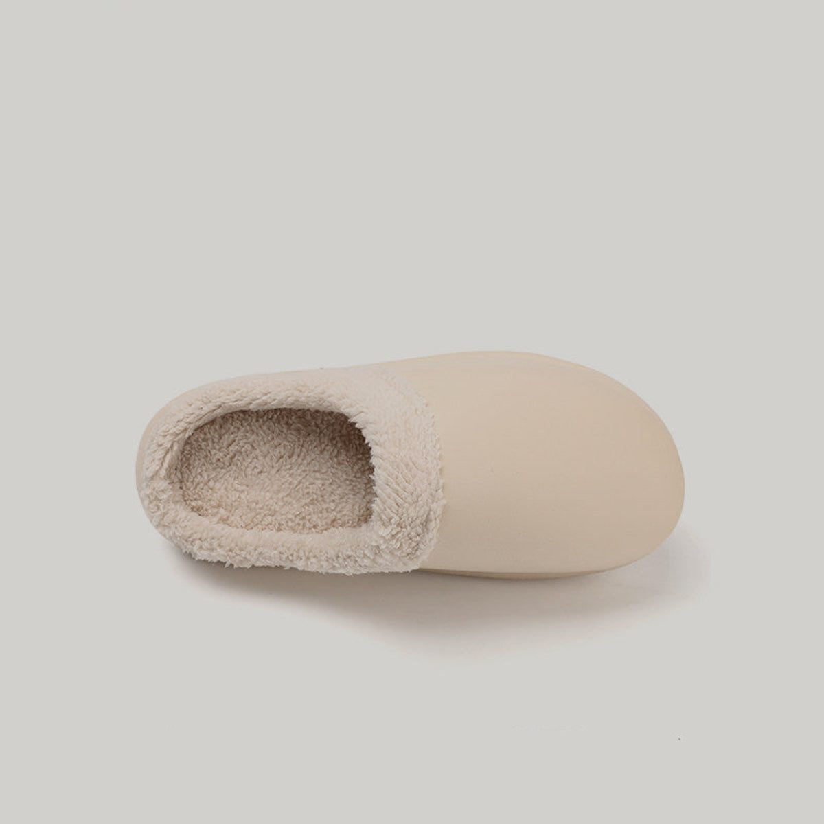 Fake Fur Trim Platform Slip-On Mules WN23468