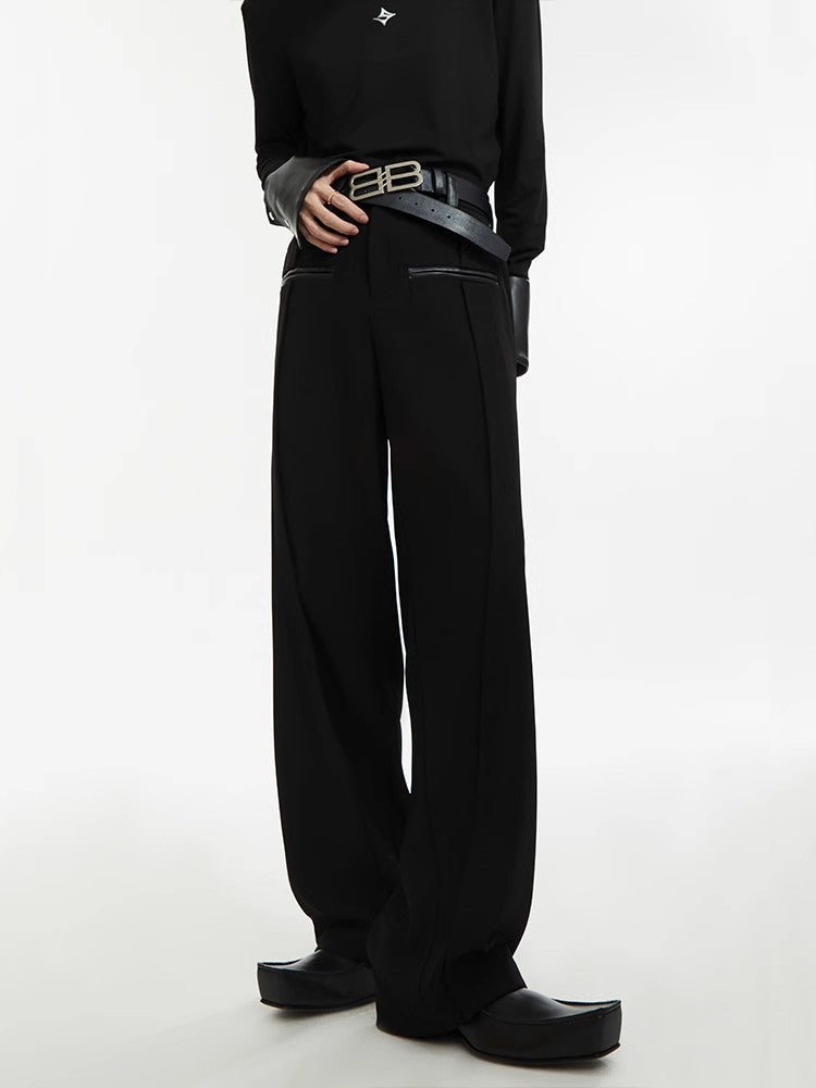 Wide-Leg Straight Trousers WN6827