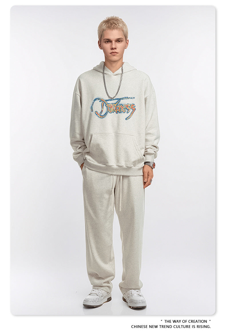 Oversize Print Pullover Hoodie WN9948