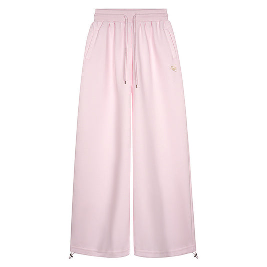 Drawstring Wide Leg Sporty Sweatpants WN23574