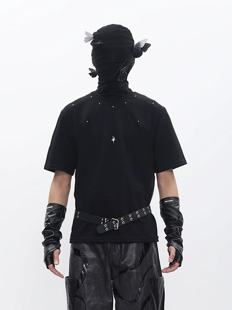 Studs Design Short Sleeve T-Shirt WN18680